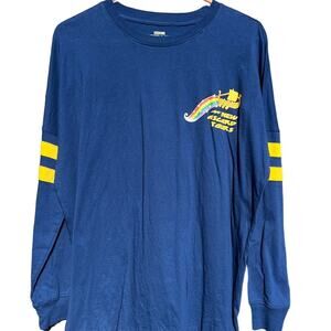 Disney Thor Love Thunder New Asgard blue long sleeve Spirit Jersey shirt Small